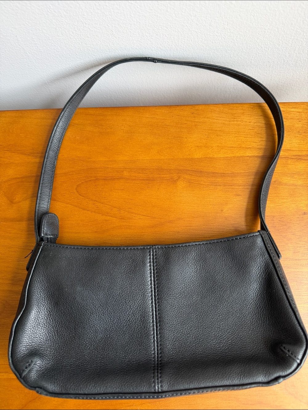 Y2K Whimsigoth Mini Shoulder Bag with Butterfly Genuine Black Leather - Picture 4 of 7